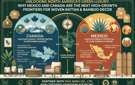Unlocking The Green Luxury of North America: Why Mexico and Canada are the Next High-Growth Frontiers for Woven Rattan & Bamboo Decor